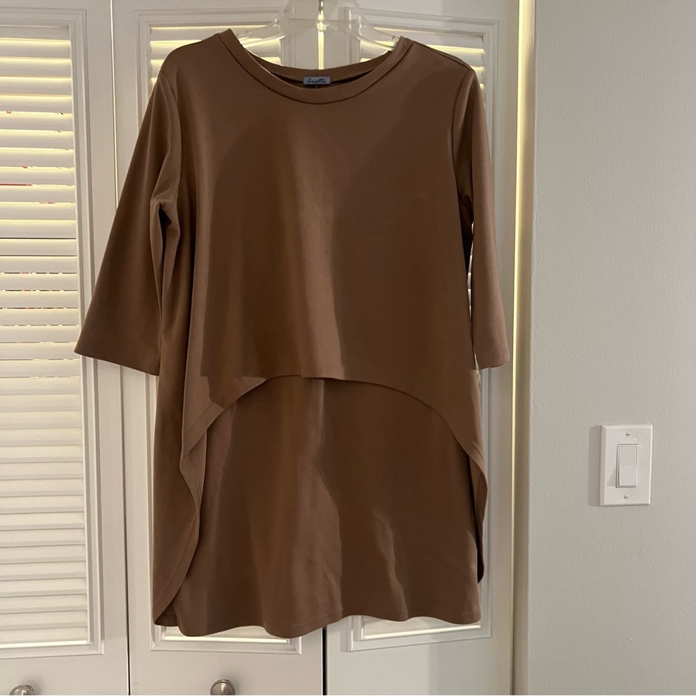 Annette mocha brown one piece dress. Looks like 2 when worn. SZ XL. Runs…